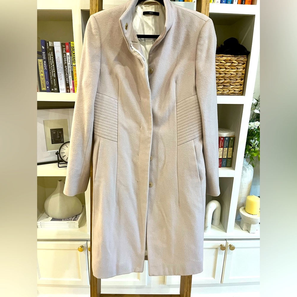 Hugo Boss Satin Lined Wool Coat